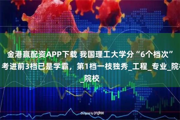 金港赢配资APP下载 我国理工大学分“6个档次”：考进前3档已是学霸，第1档一枝独秀_工程_专业_院校